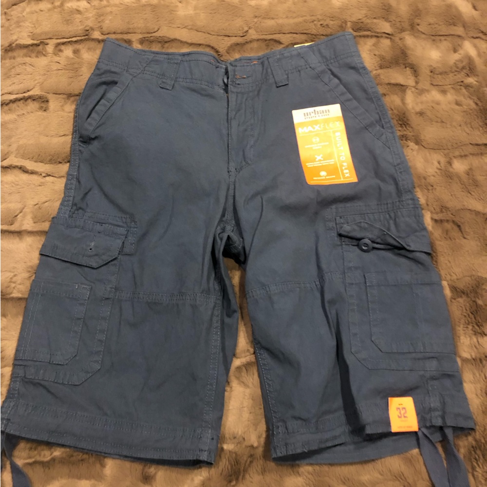 Cargo shorts, blue NWT
